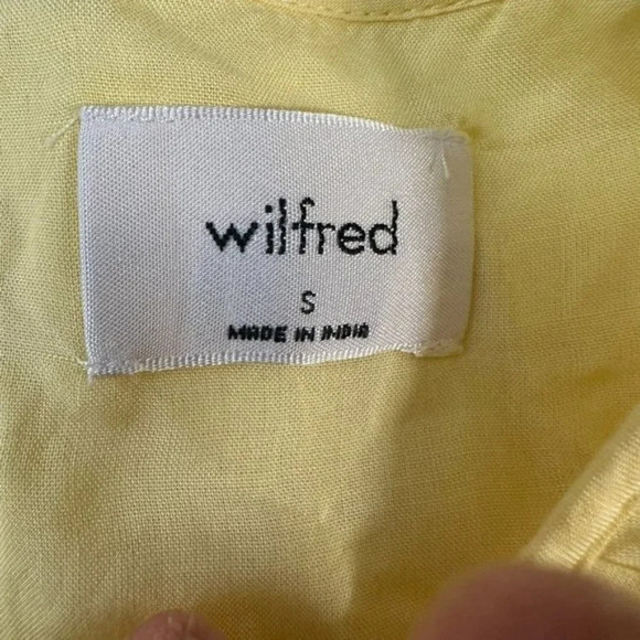 Wilfred Sidonie Tiered Babydoll Dress Flowy Dainty Feminine Summer Yellow Small - Picture 12 of 14